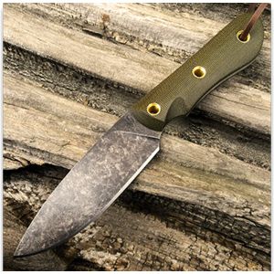 Smith & Sons Cherokee Darkened Macarta OD Fixed Blade Hunting Knife